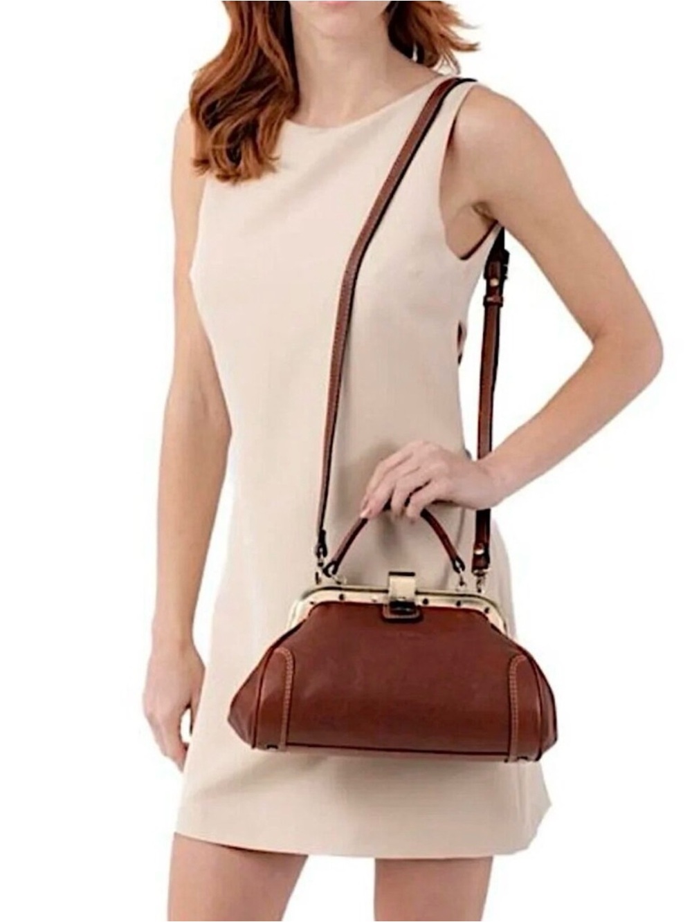 Gianni Conti Grazia Italian Leather Handbag small
